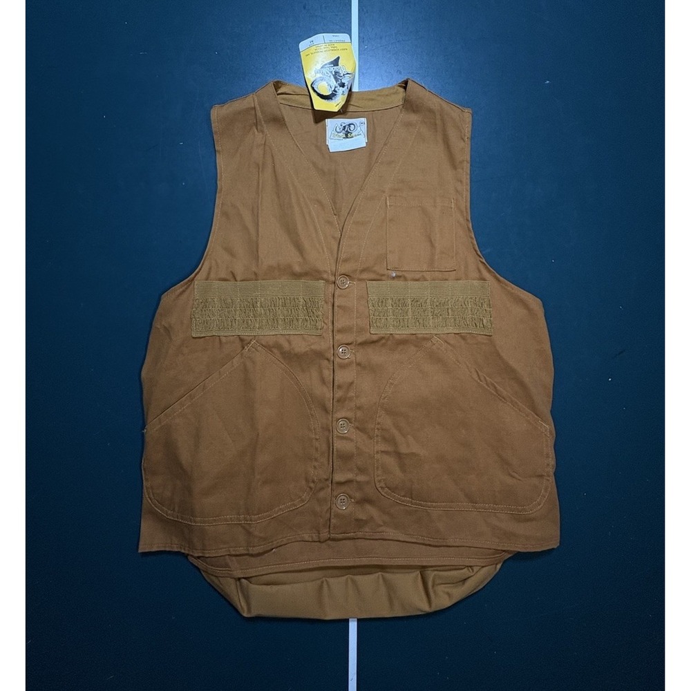 Vintage 60s‎ Black Sheep Field Vest Mens Medium Hunting Made In Japan Deadstock